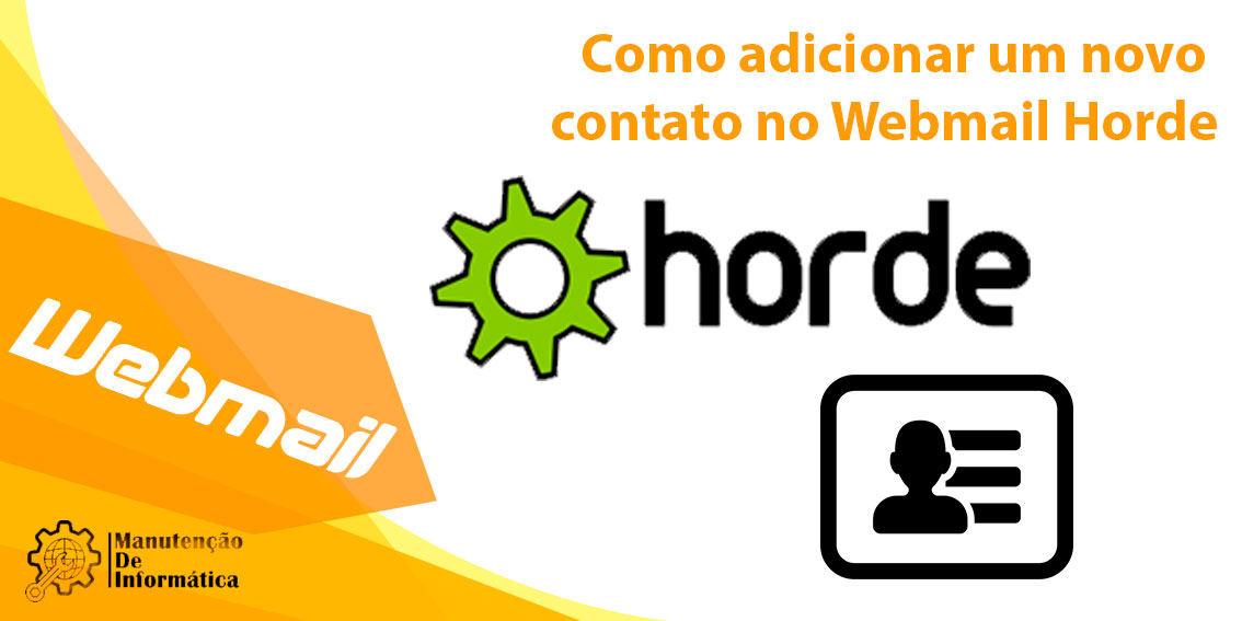 Como adicionar um novo contato no Webmail Horde